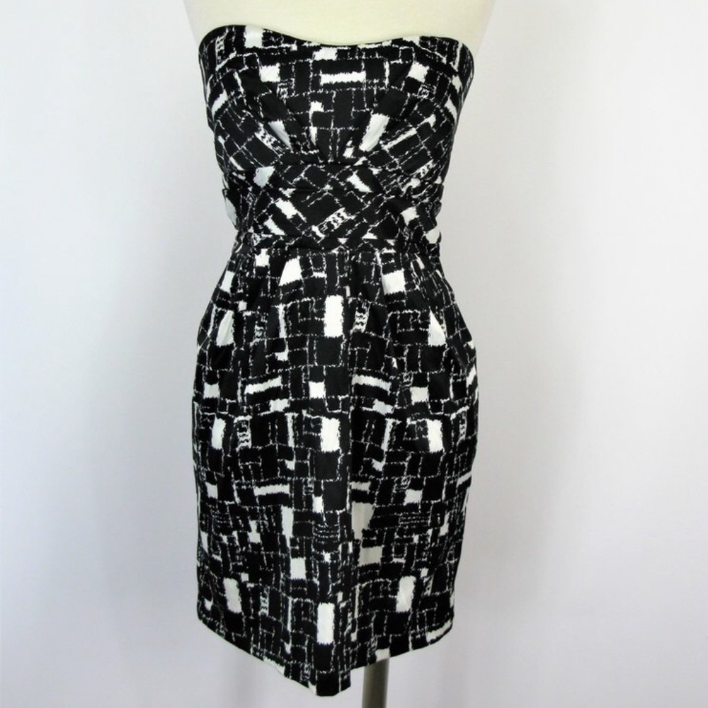 Bar III Abstract ♠️ Mini Dress